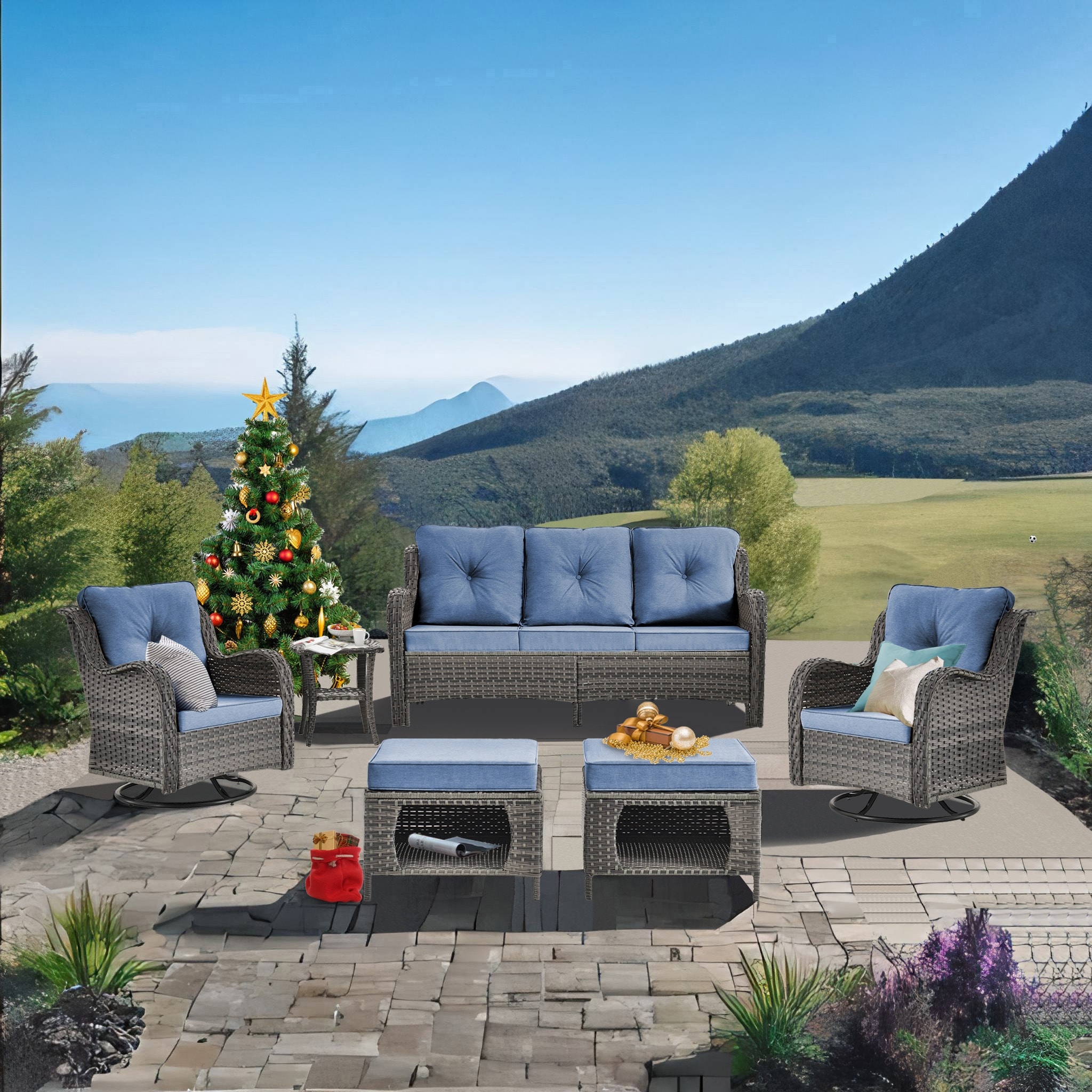 Oak cliff 4 piece deep seating online